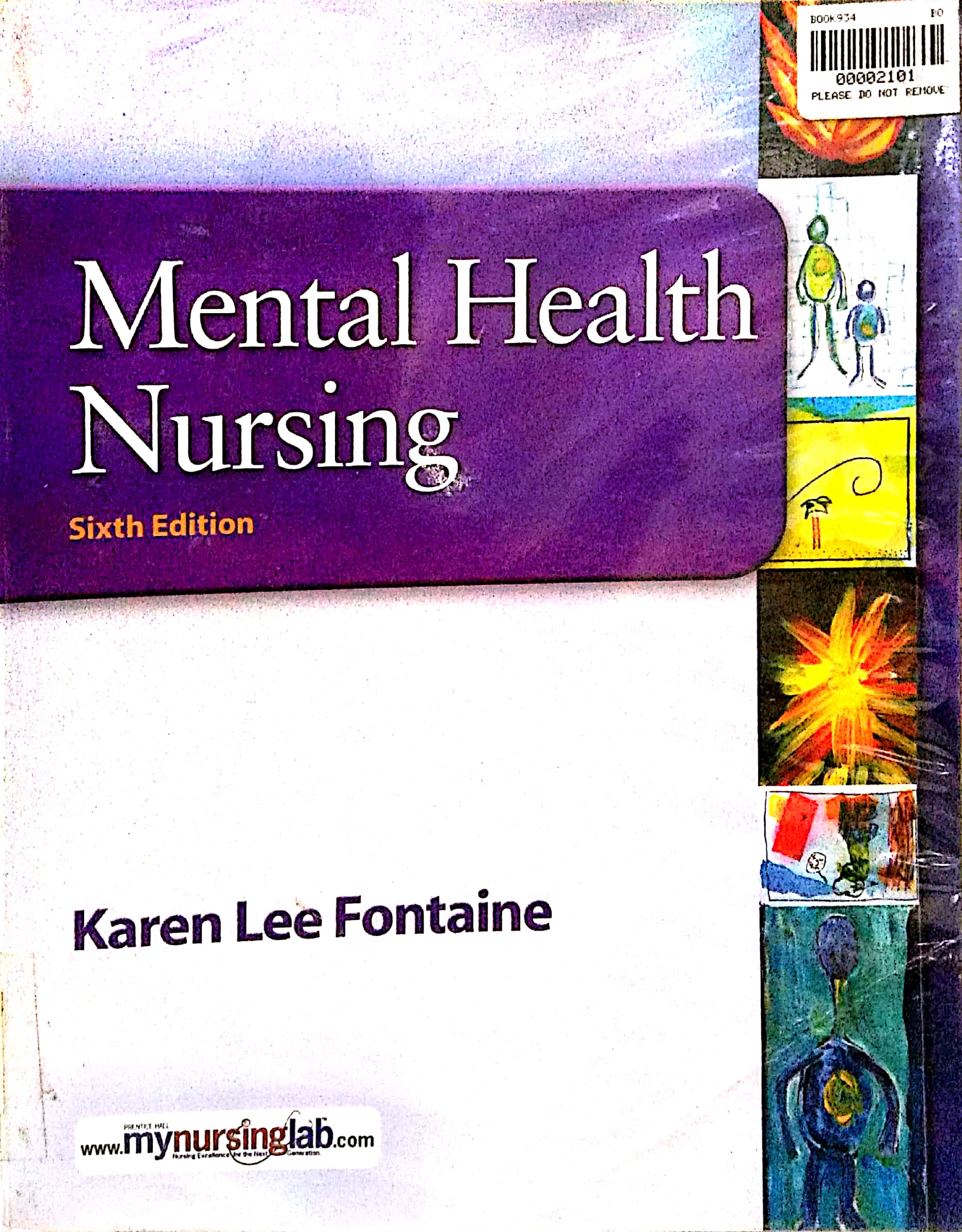 Book cover: Mental health nursing