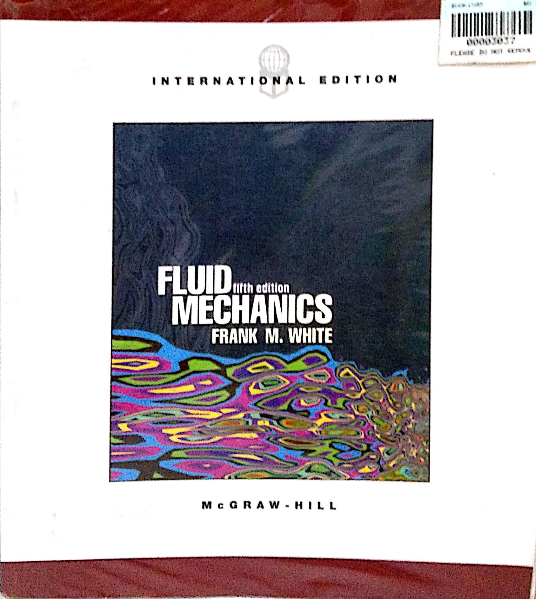Book cover: Fluid mechanics