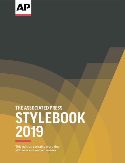 Book cover: The Associated press stylebook 2019.