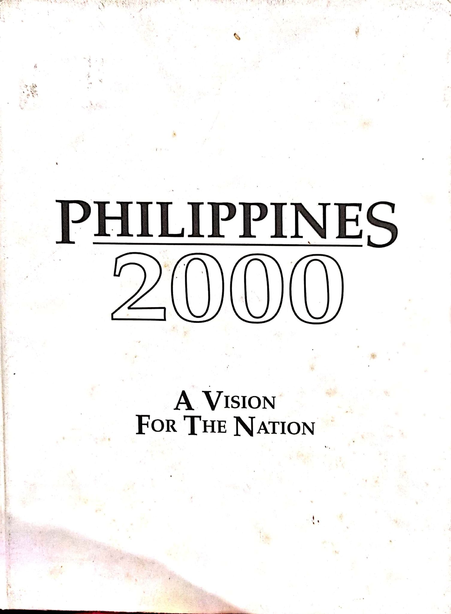 Book cover: Philippines 2000 : a vision for the nation.
