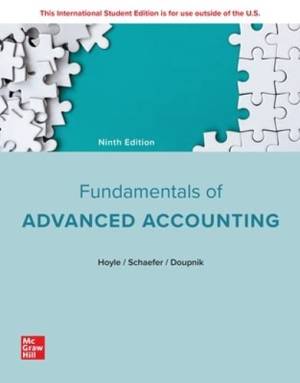 Book cover: Fundamentals of advanced accounting