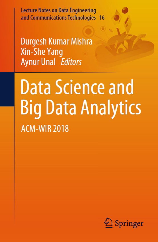 Book cover: Data science and big data analytics : lecture notes on data engineering and communications technologies