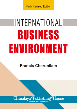 Book cover: International business environment