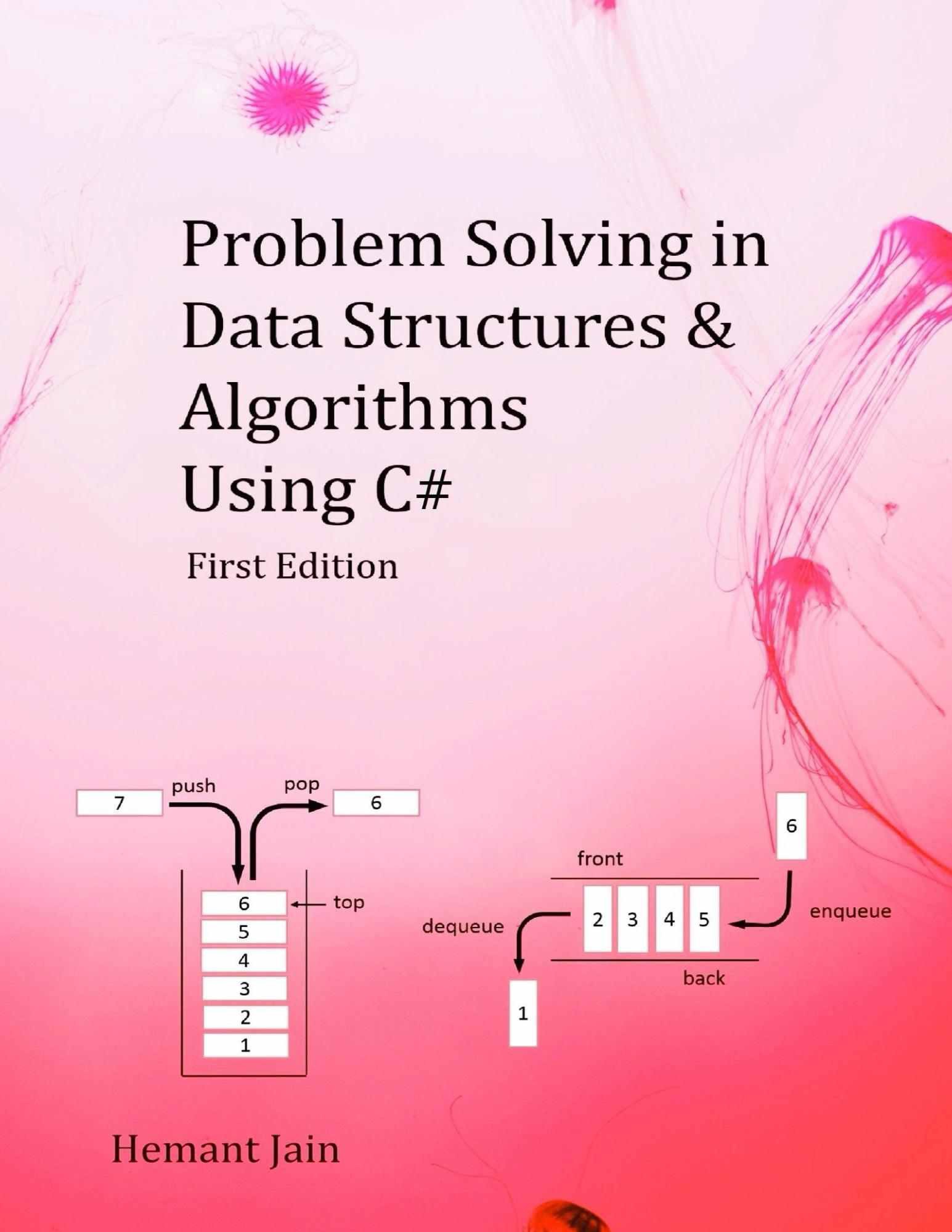 Book cover: Problem solving in data structures & algorithms using c#
