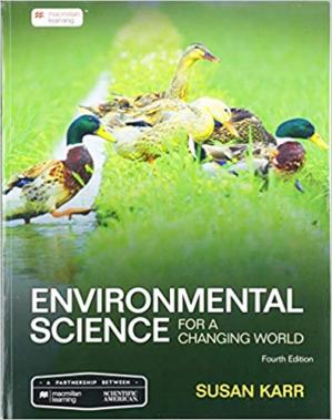 Book cover: Environmental science : for a changing world