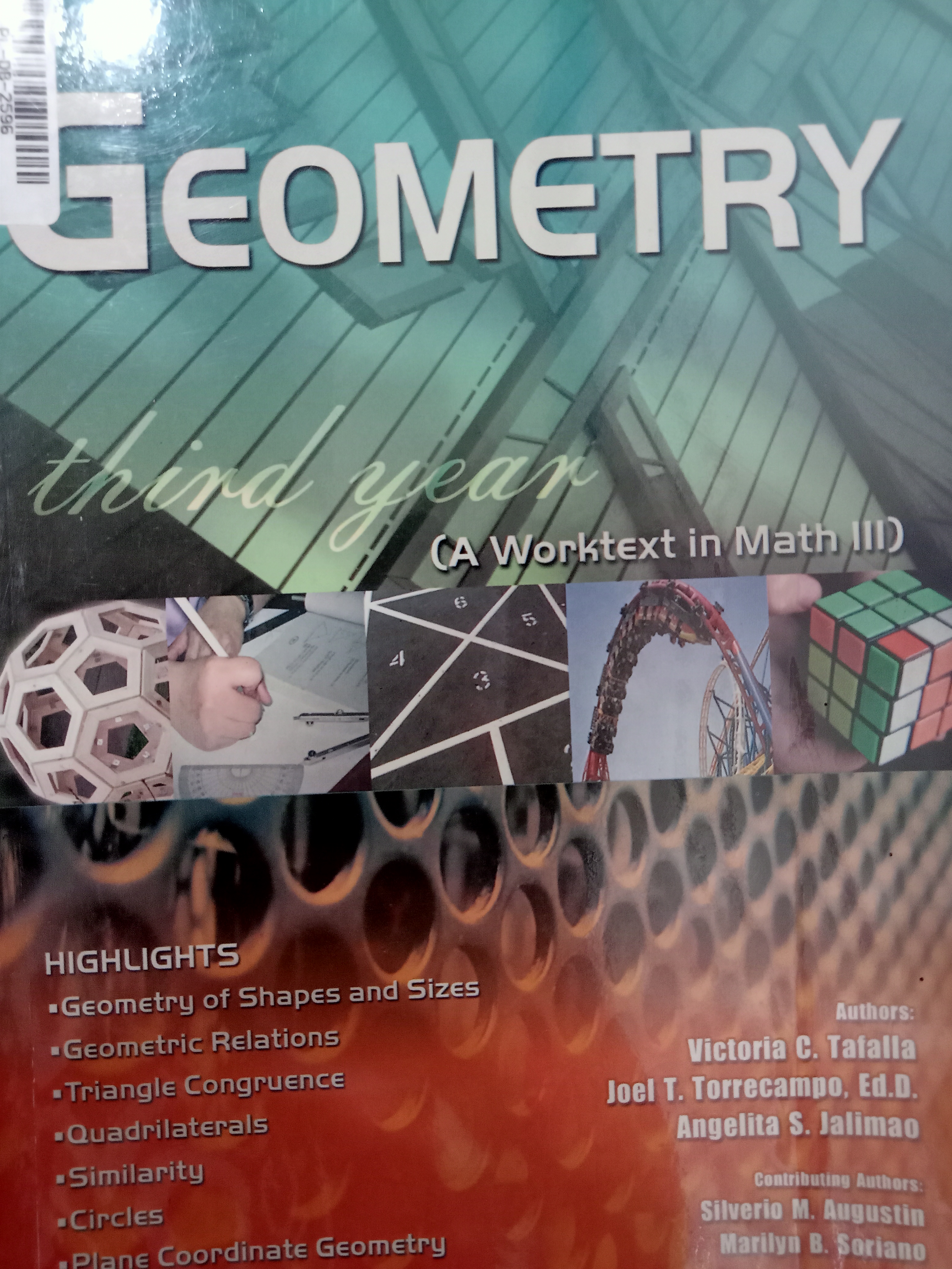 Book cover: Geometry : a worktext in math III