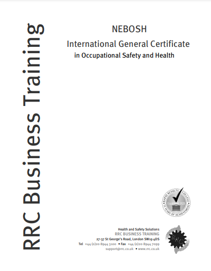 Book cover: Nebosh: international general certificate in occupational safety and health.