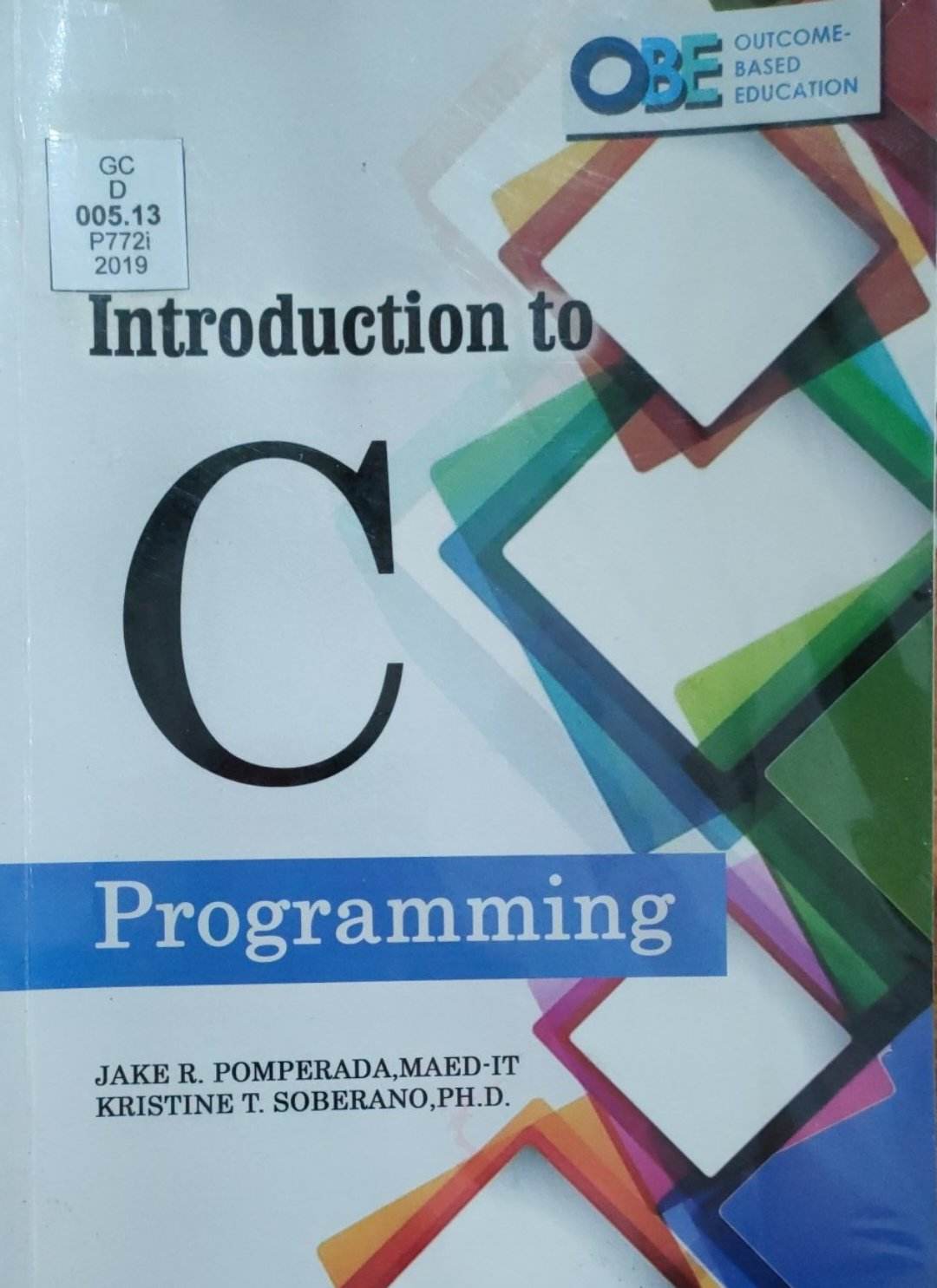 Book cover: Introduction to C programming