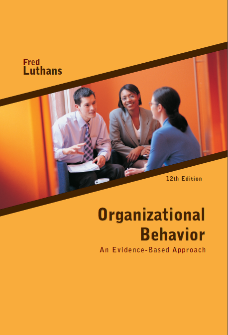 Book cover: Organizational behavior: an evidence-based approach.