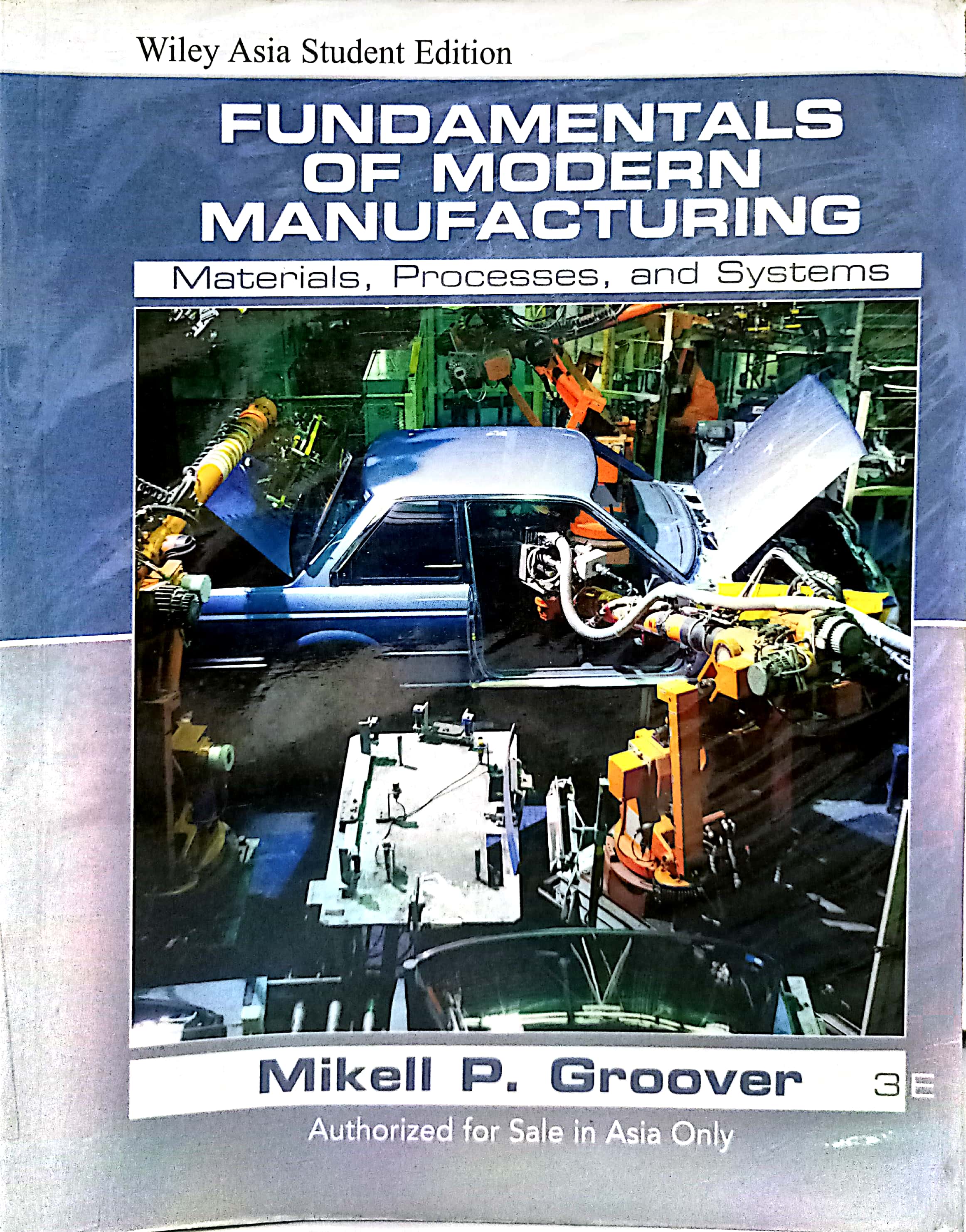 Book cover: Fundamentals of modern manufacturing