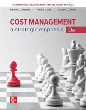 Book cover: Cost management : a strategic emphasis