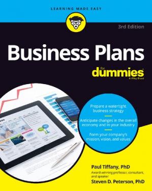 Book cover: Business plans for dummies