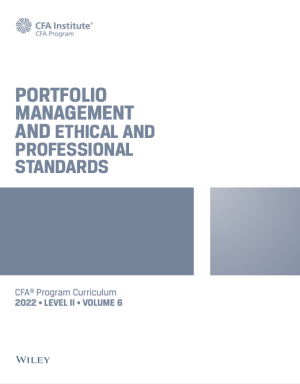 Book cover: Program curriculum level ii volume 6 : portfolio management and ethical and professional standards