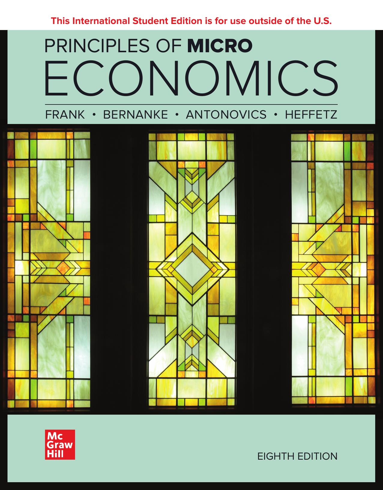 Book cover: Principles of microeconomics.