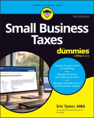 Book cover: Small business taxes for dummies
