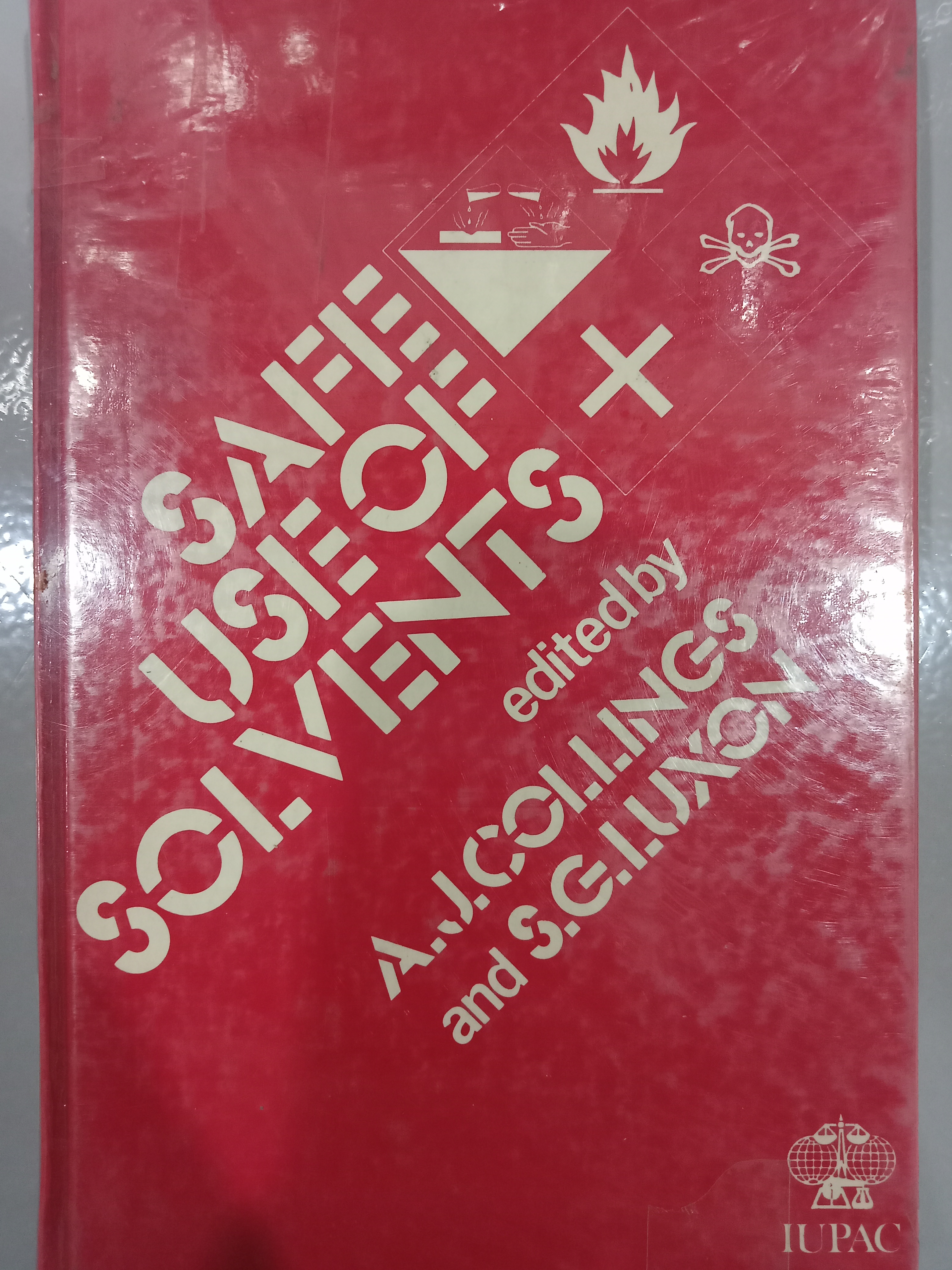 Book cover: Safe use of solvents