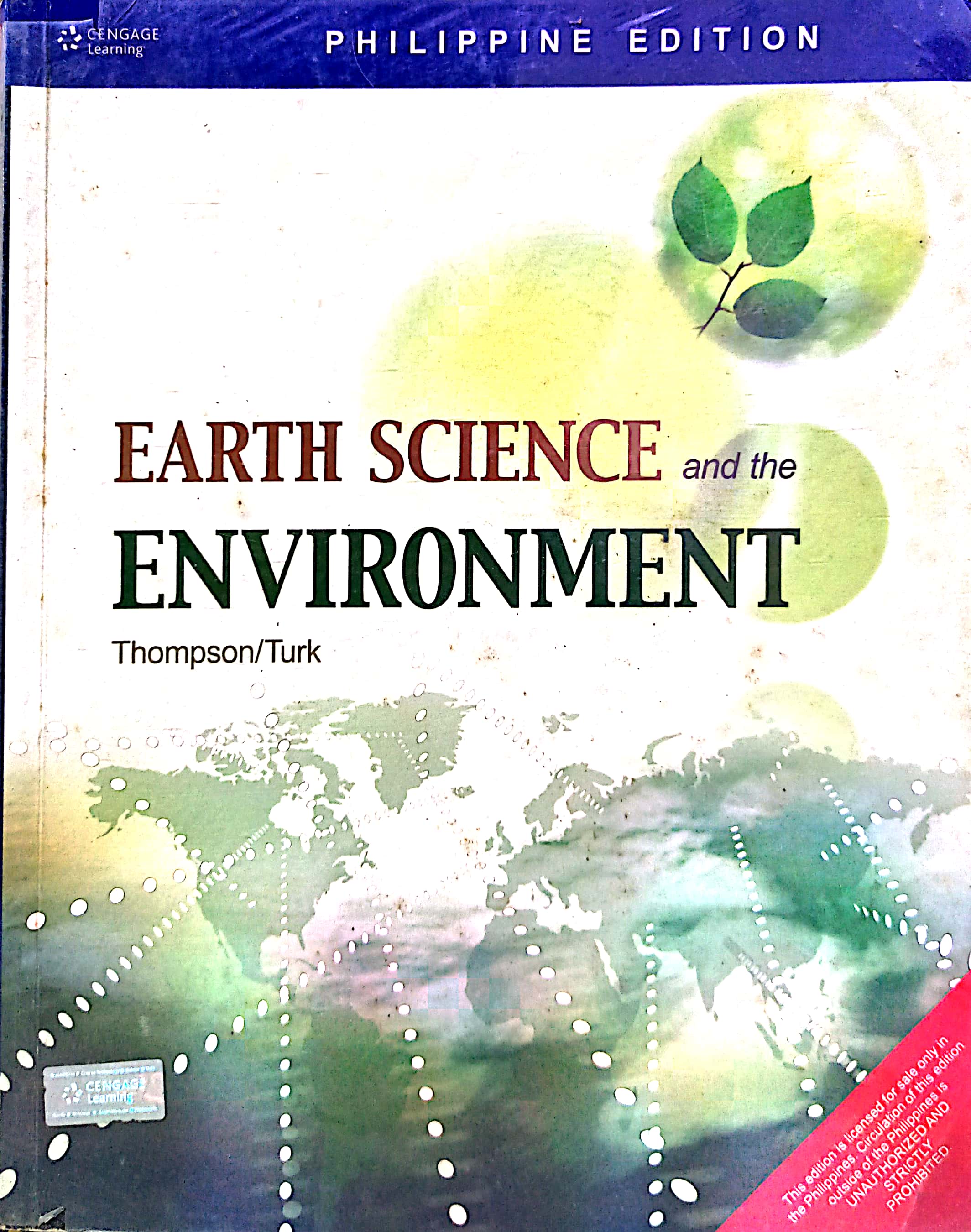 Book cover: Earth science and the environment.