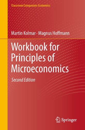 Book cover: Workbook for principles of microeconomics.