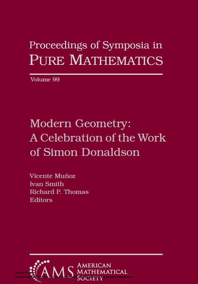 Book cover: Modern geometry: a celebration of the work of Simon Donaldson.