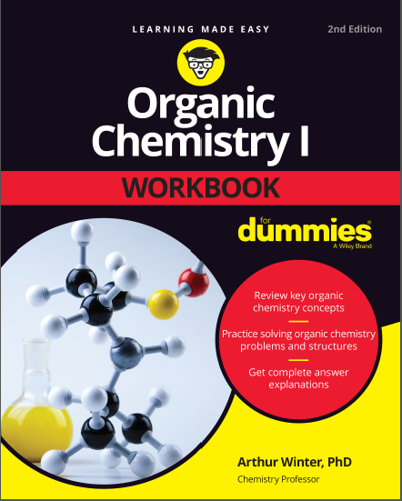 Book cover: Organic chemistry 1: workbook for dummies.