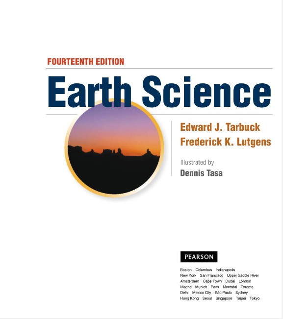 Book cover: Earth science