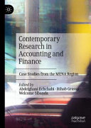 Book cover: Contemporary research in accounting and finance : case studies from the MENA region