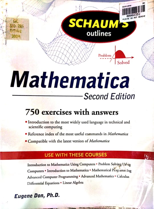 Book cover: Schaum's outline of theory and problems of mathematics