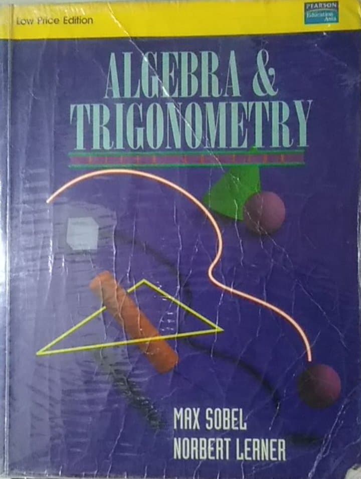 Book cover: Algebra and trigonometry
