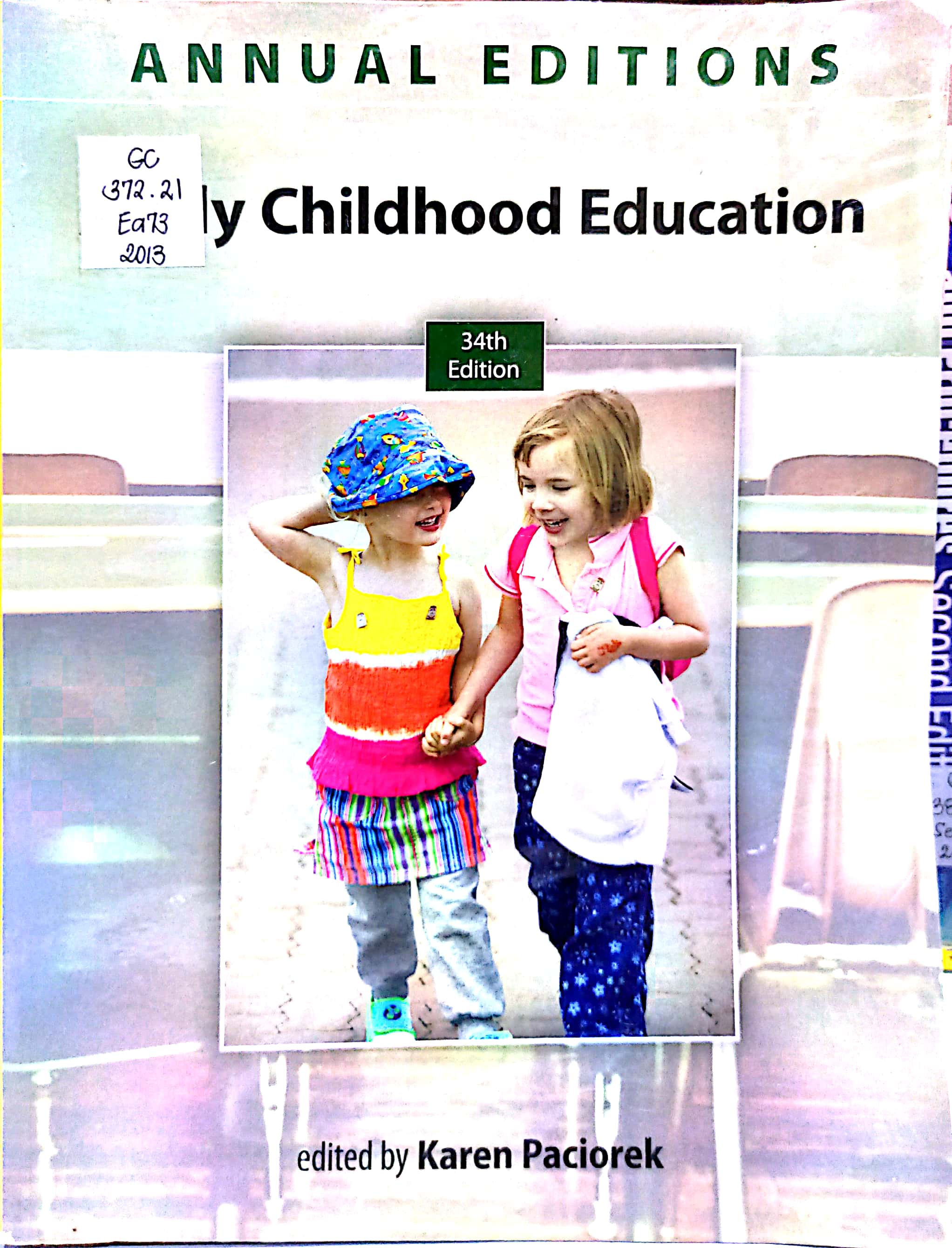 Book cover: Early childhood education