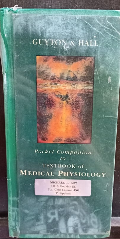 Book cover: Pocket companion to textbook of medical physiology
