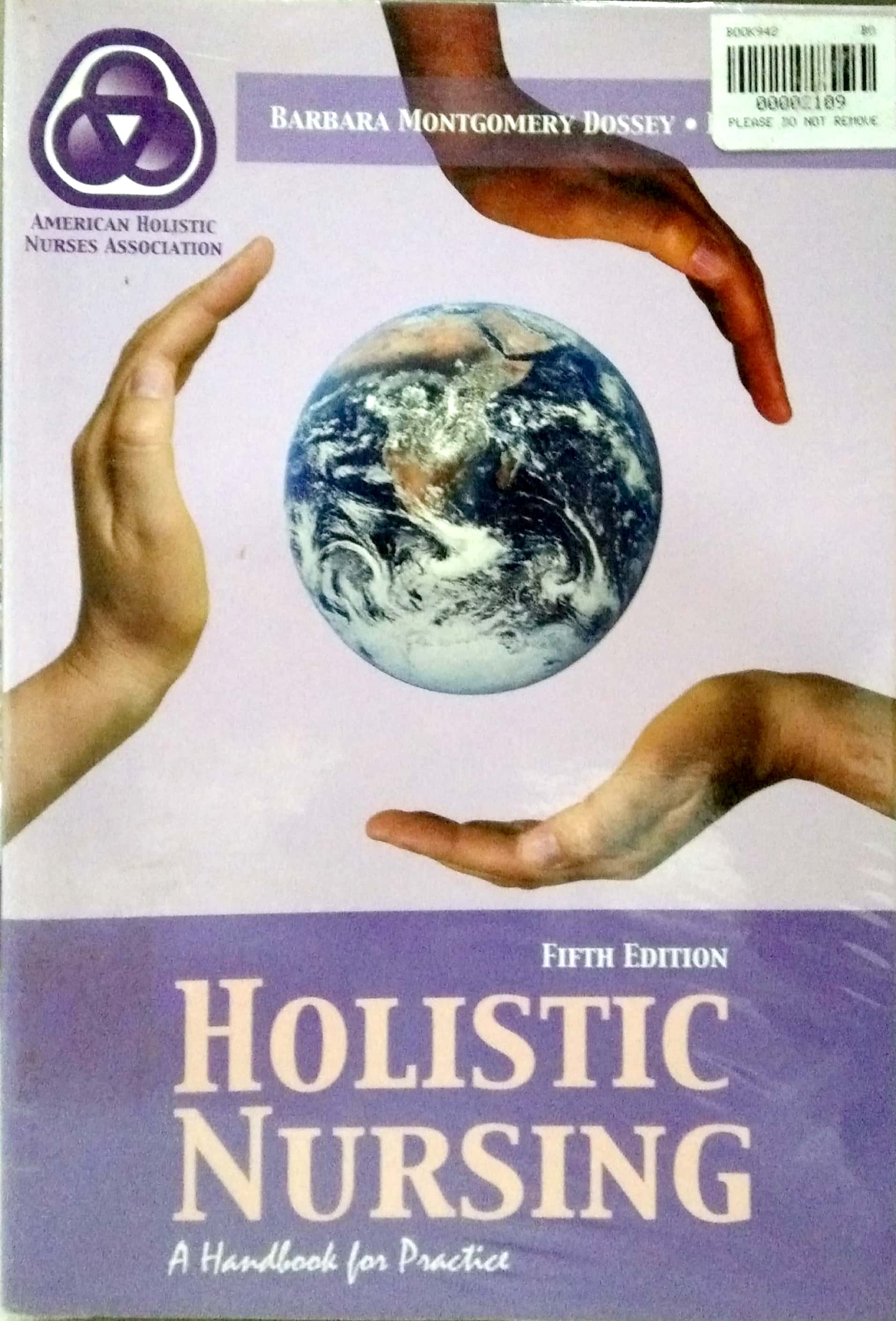 Book cover: Holistic nursing : a handbook for practice