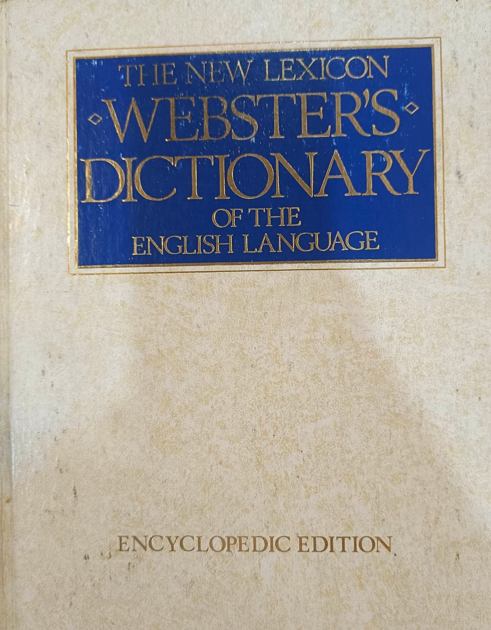 Book cover: The New Lexicon Webster's dictionary of the English language : volume 2