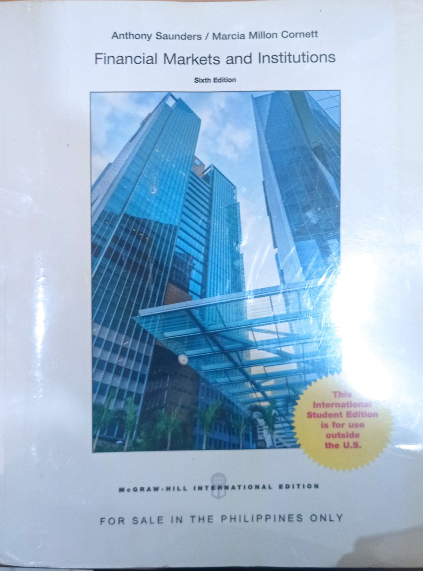 Book cover: Financial markets and institutions