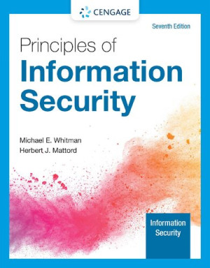 Book cover: Principles of information security