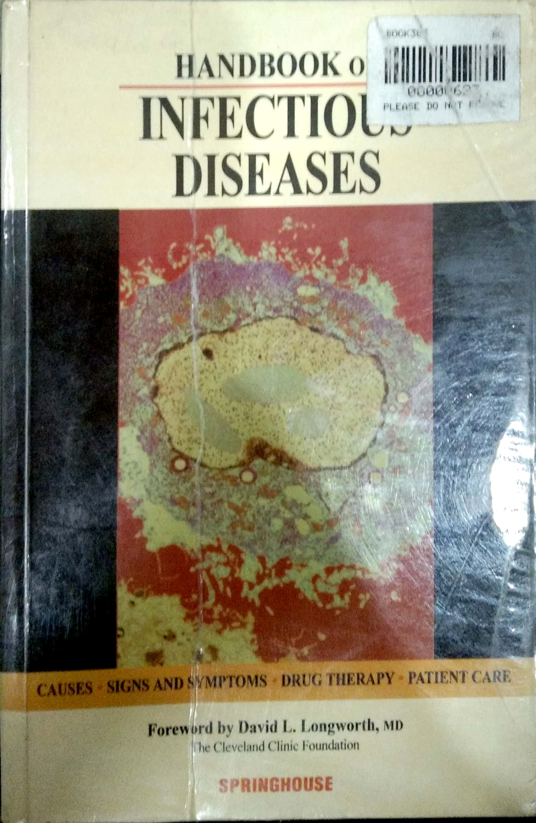 Book cover: Handbook of infectious diseases