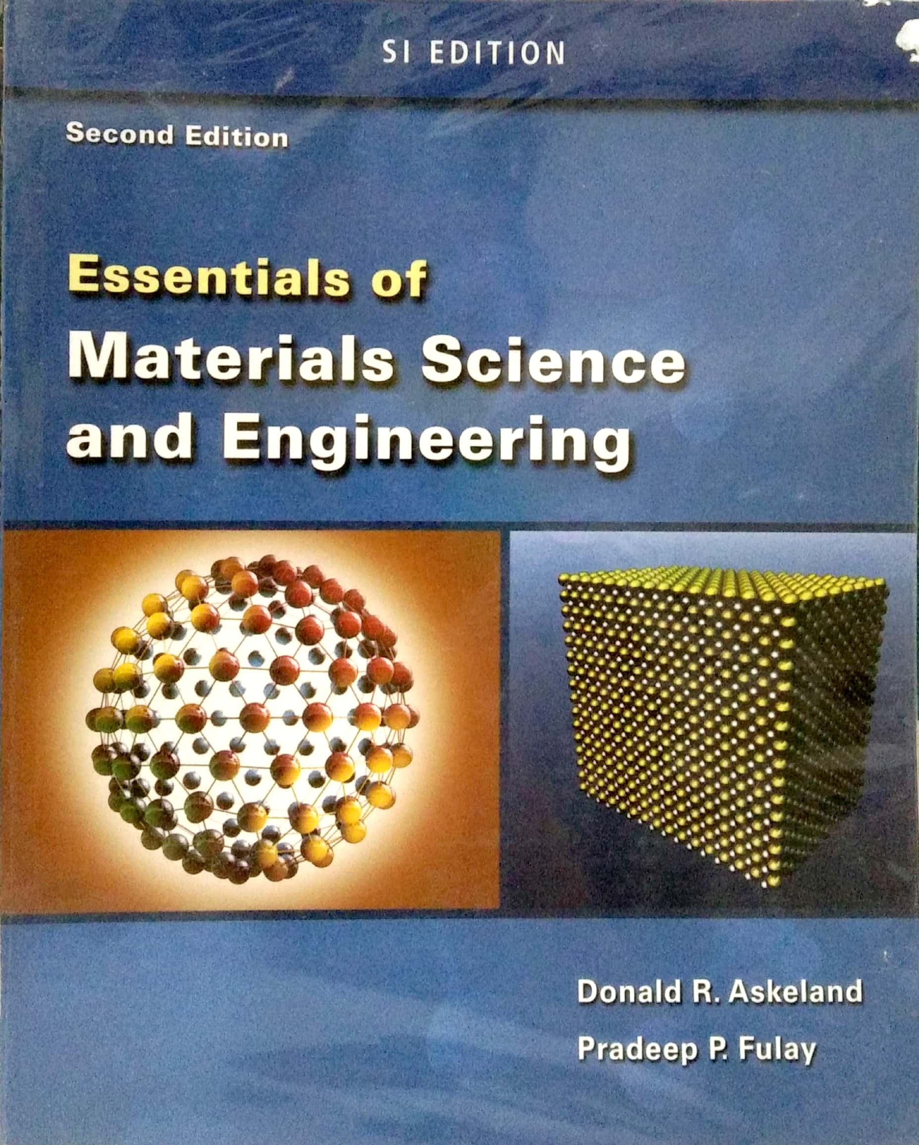 Book cover: Essentials of materials science and engineering.
