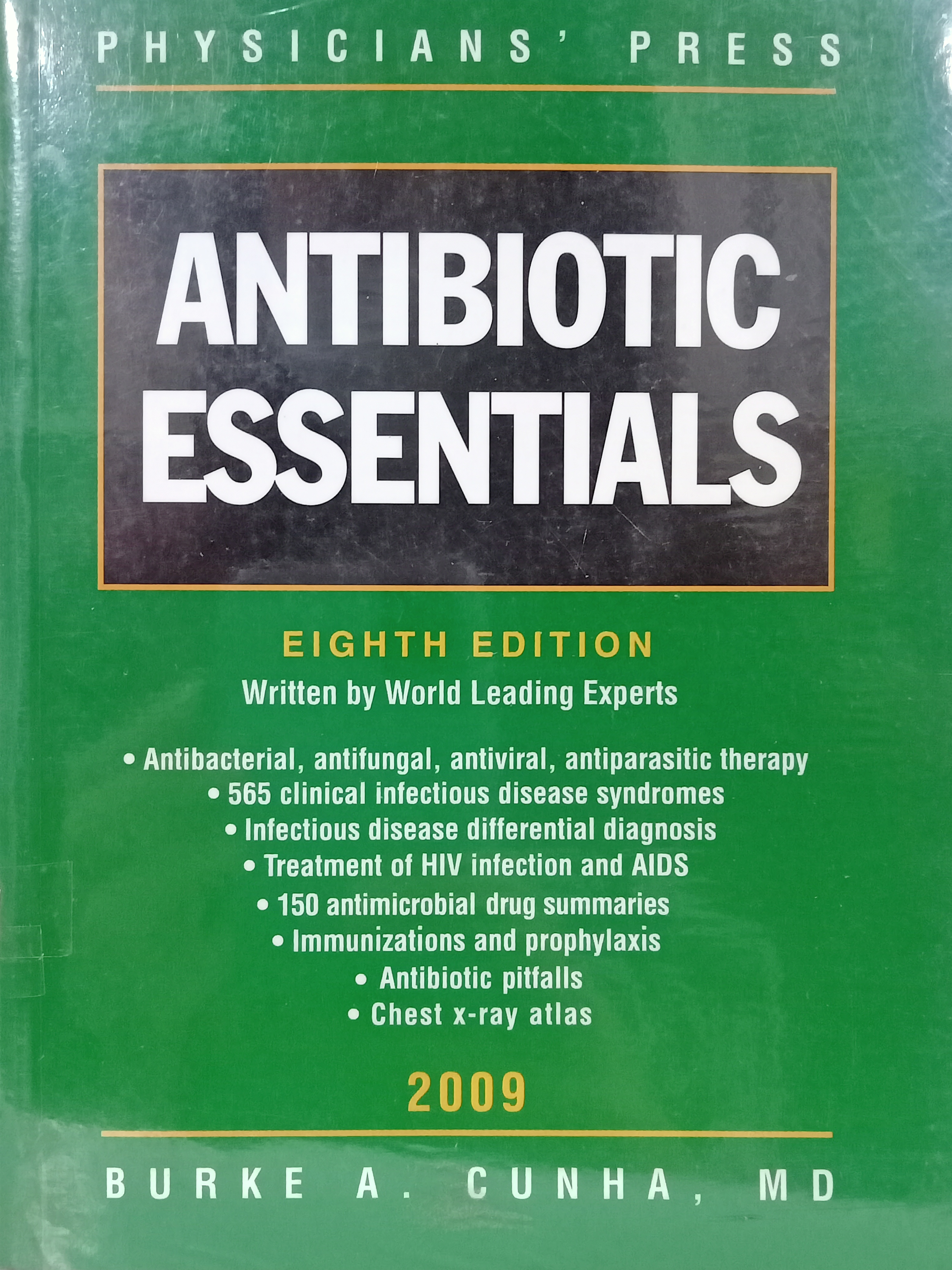 Book cover: Antibiotic essentials