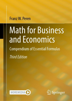 Book cover: Math for business and economics : compendium of essential formulas