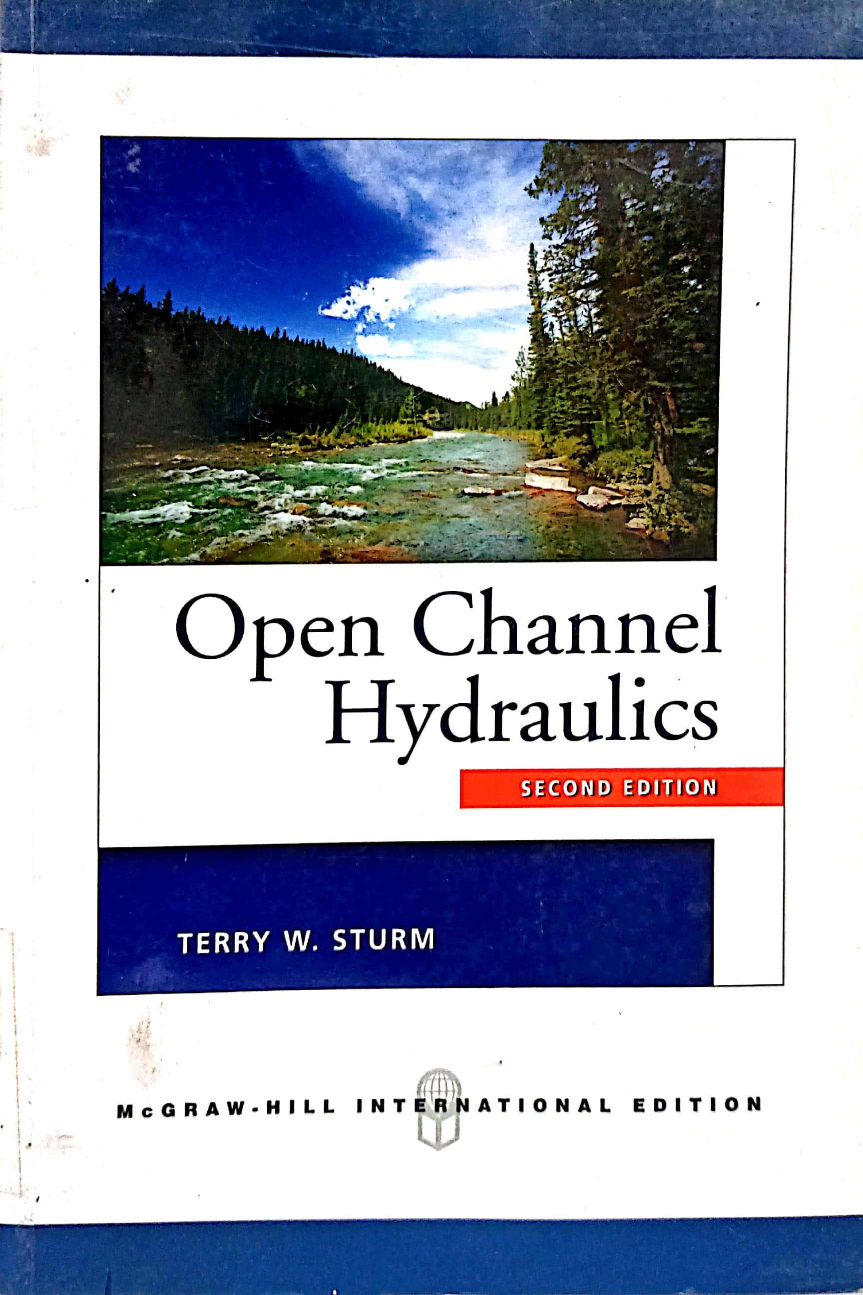 Book cover: Open channel hydraulics.