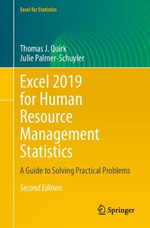 Book cover: Excel 2019 for human resource management statistics :  a guide to solving practical problems