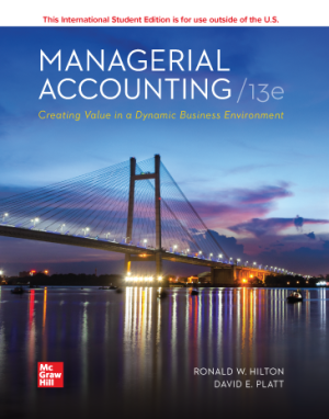 Book cover: Managerial accounting : creating value in a dynamic business environment