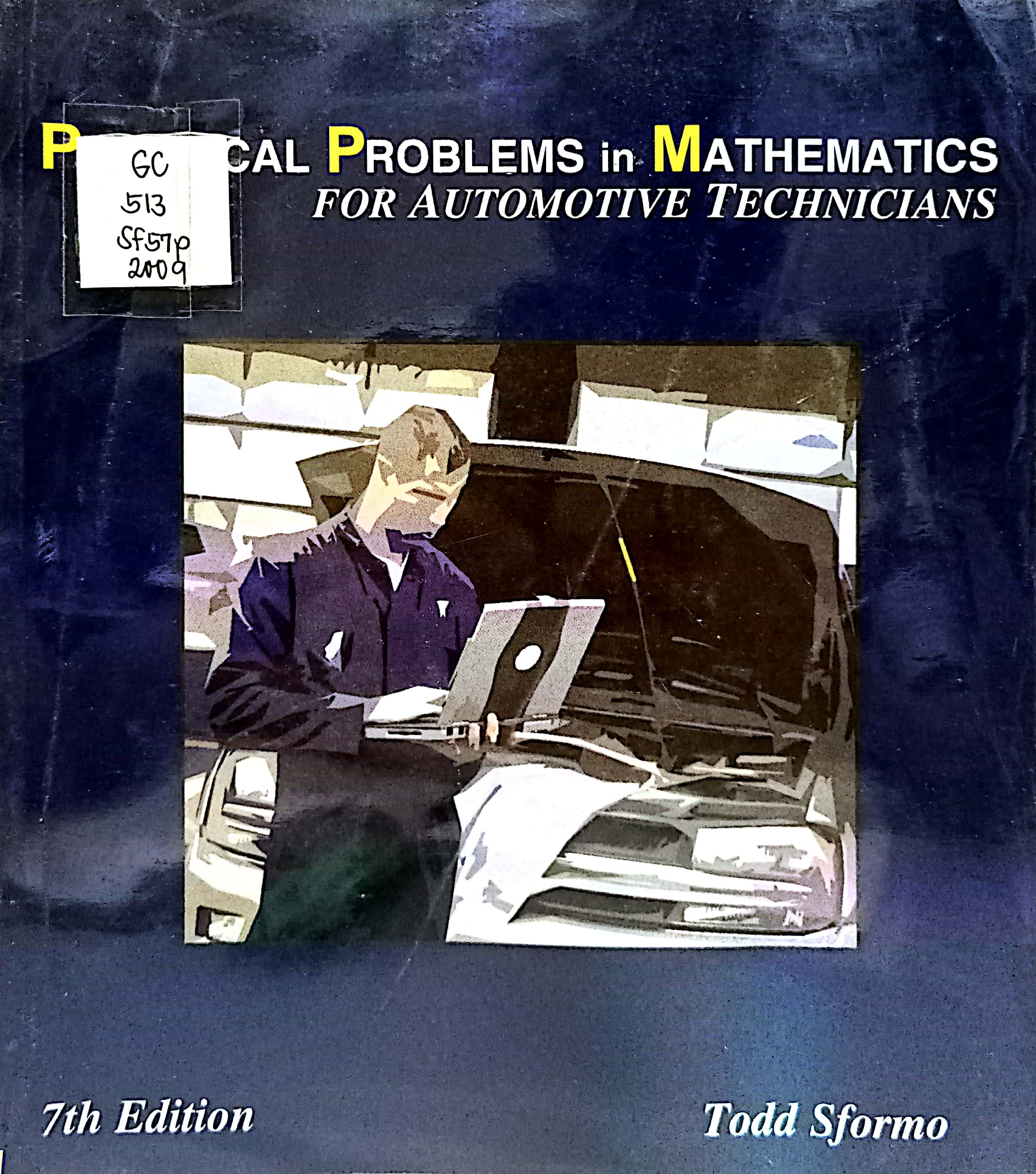 Book cover: Practical problems in mathematics for automotive technicians