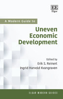 Book cover: A Modern guide to uneven economic development