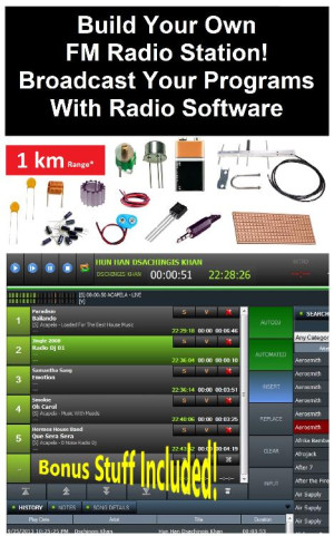 Book cover: Build your own fm radio station! Broadcast your programs with radio software