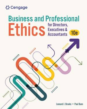 Book cover: Business and professional ethics for directors, executives & accountants