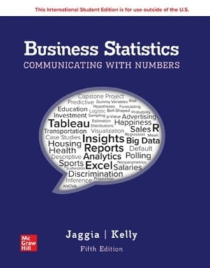 Book cover: Business statistics : communicating with numbers