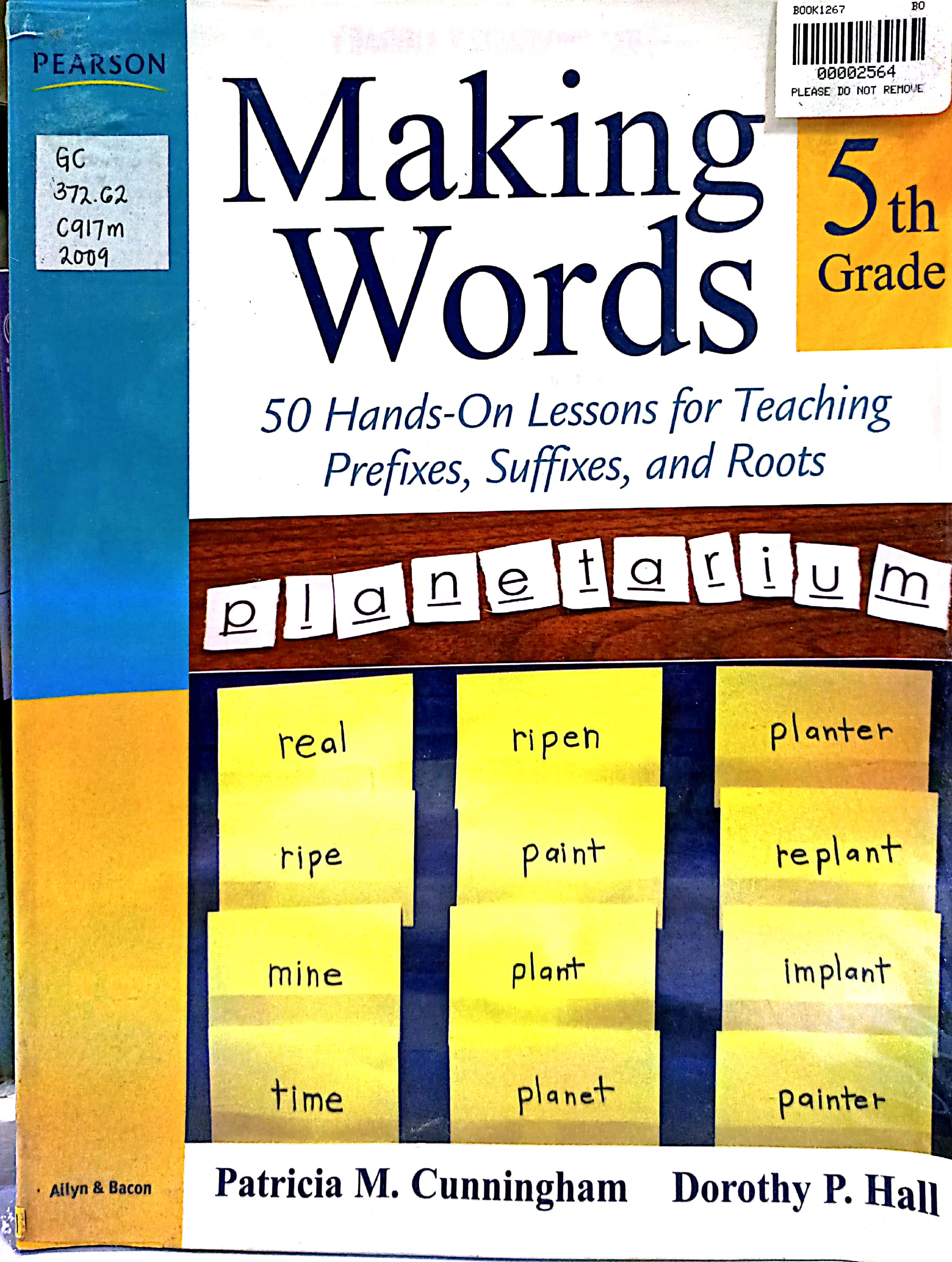 Book cover: Making words fifth grade : 50 hands-on lessons for teaching prefixes, suffices, and roots