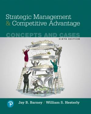 Book cover: Strategic management and competitive advantage : concepts and cases