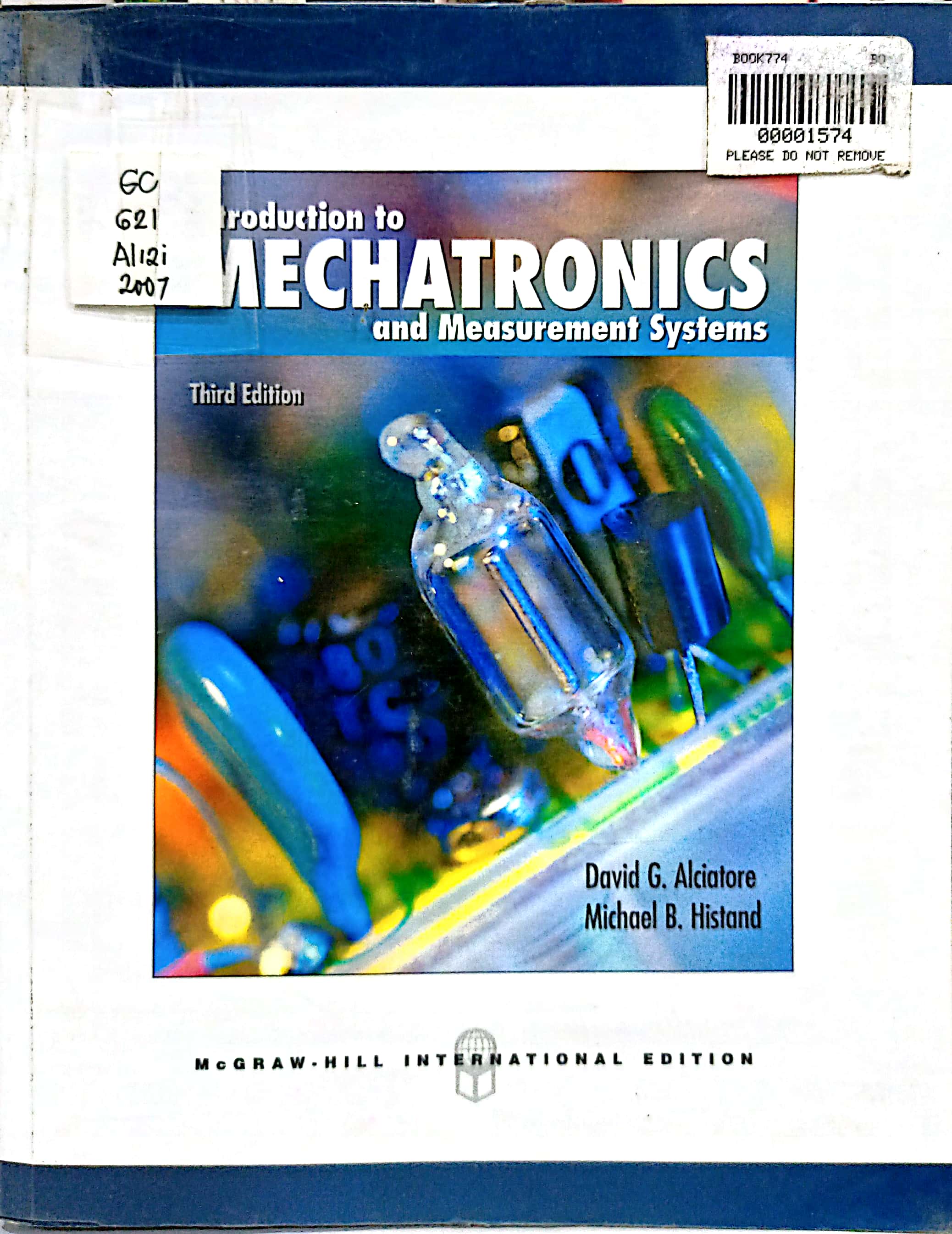 Book cover: Introduction to mechatronics and measurement systems