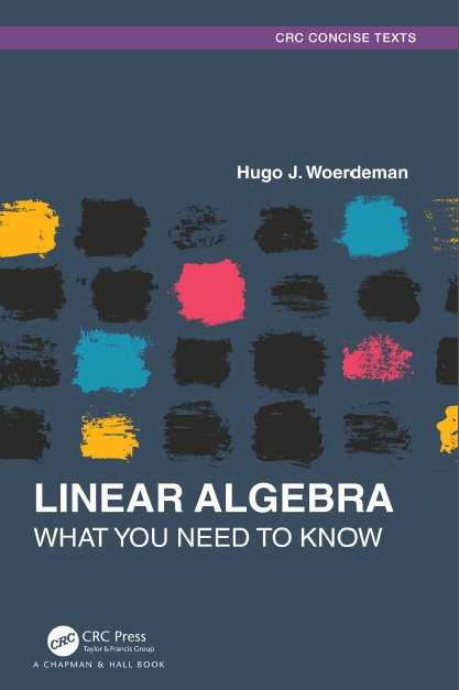 Book cover: Linear algebra: what you need to know.